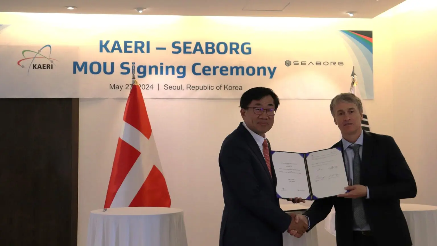 KAERI and Seaborg sign MoU on MSR development